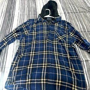 Men’s warm long sleeve shirt for sale with hoodie